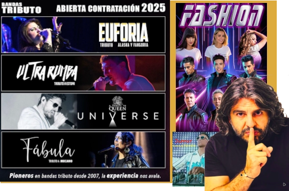 artistasintro Cartel de artistas, orquesta y humoristas